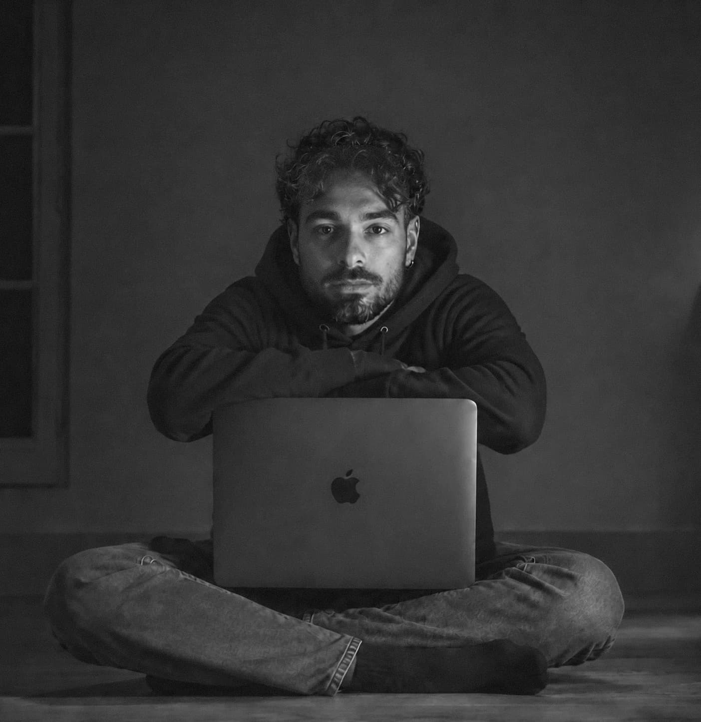 Working at desk